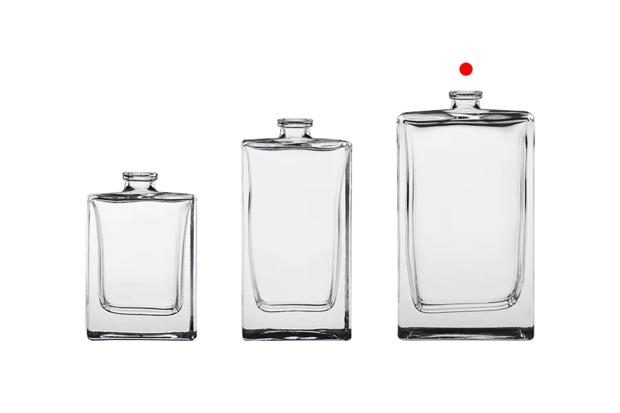 Perfume glass bottle 100 ml with crimp neck - 15 mm