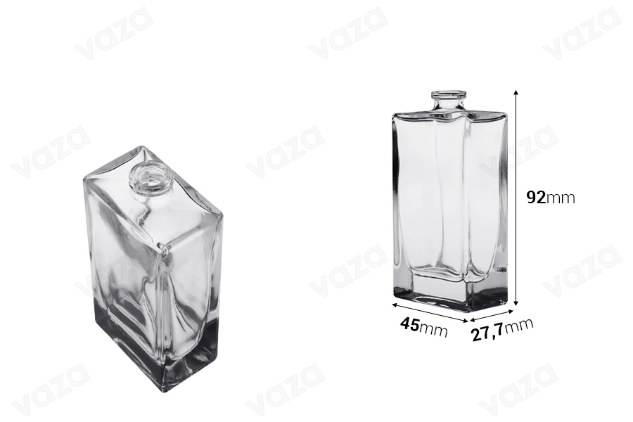 Flacon de parfum en verre 50ml pour parfum avec col à sertir - 15 mm-photo_dimensions