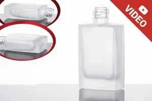 30ml frosted glass perfume bottle with unique design (18/415)-1