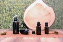 Μπουκαλάκι για μερίδα ελαιολάδου 30 ml γυάλινο καραμελέ