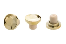 Liège synthétique en silicone F 20 (38 x 18) avec tête en plastique dorée.-photo_produit