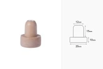Tappo di sughero in silicone sintetico Ф 12 mm