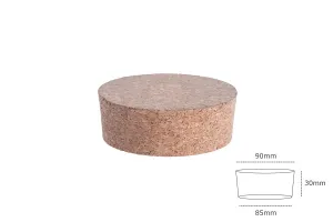 Sughero naturale a forma conica con dimensioni 30x90/85 mm-2