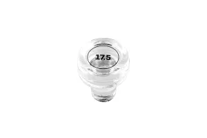 Round glass stopper with tall profile f 17.5 in transparent-1