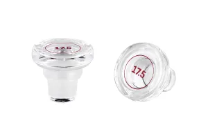 Glass round low profile Cap f 17.5 in transparent-2