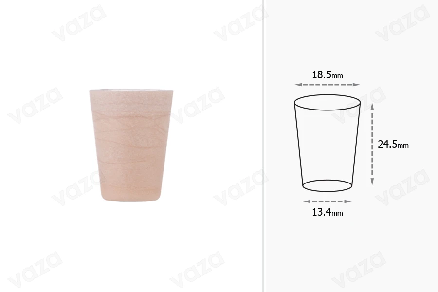 Κωνικός φελλός σιλικόνης με διαστάσεις 24,5x18,5/13,4 mm - για Φ 16 Κωνικός φελλός σιλικόνης με διαστάσεις 24,5x18,5/13,4 mm - για Φ 16-εικόνα_διαστάσεις