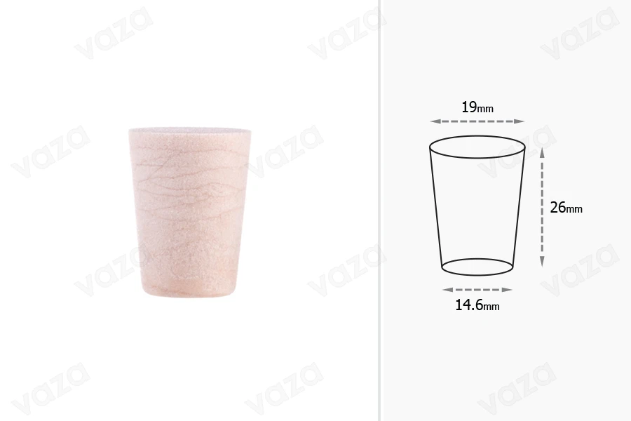 Κωνικός φελλός σιλικόνης με διαστάσεις 26x19/14,6 mm - για Φ 16 Κωνικός φελλός σιλικόνης με διαστάσεις 26x19/14,6 mm - για Φ 16-εικόνα_διαστάσεις
