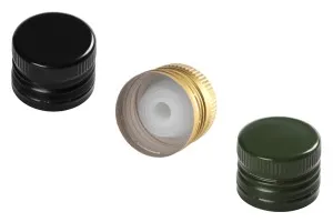 Aluminum pre-threaded screw cap PP31,5 (31,5x24) with telescopic flow-4