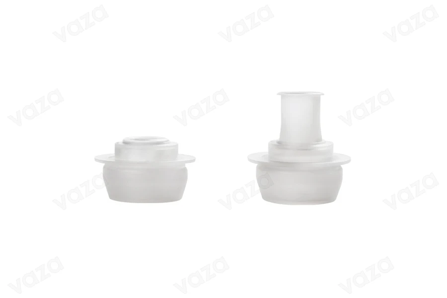 Aluminum pre-threaded screw cap PP31,5 (31,5x24) with telescopic flow-
