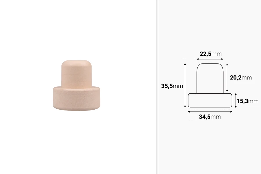 Liège synthétique en silicone F 22,5 Liège synthétique en silicone F 22,5