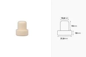 Bouchon synthétique en silicone – 16mm-2