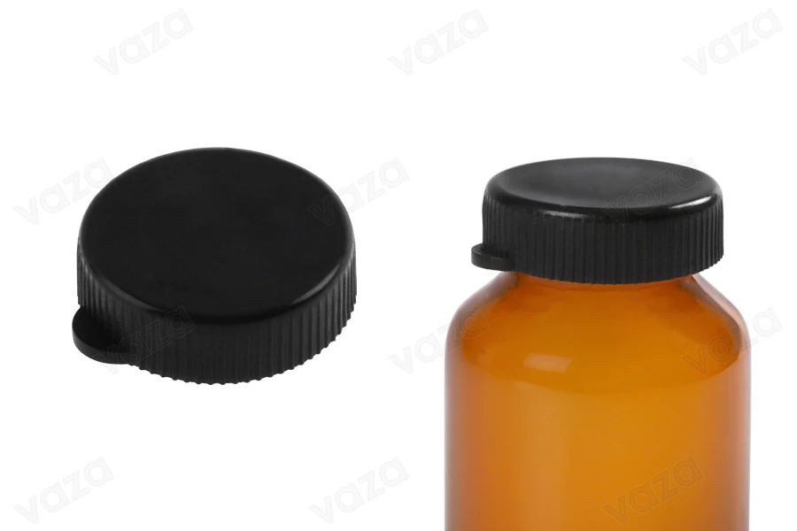 Καπάκι πλαστικό μαύρο χωρίς ασφάλεια - 12 τμχ-εικόνα_σύνθεση