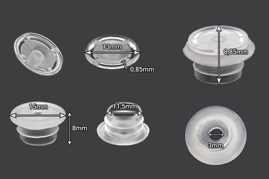 Tappo in plastica con copertura per bottiglie PP 18 - 50 pezzi Tappo in plastica con copertura per bottiglie PP 18 - 50 pezzi