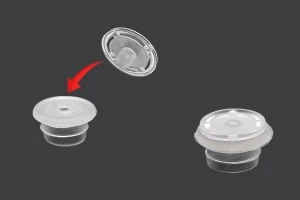 Plastic cap with cover for PP bottles 18 - 50 pcs-1