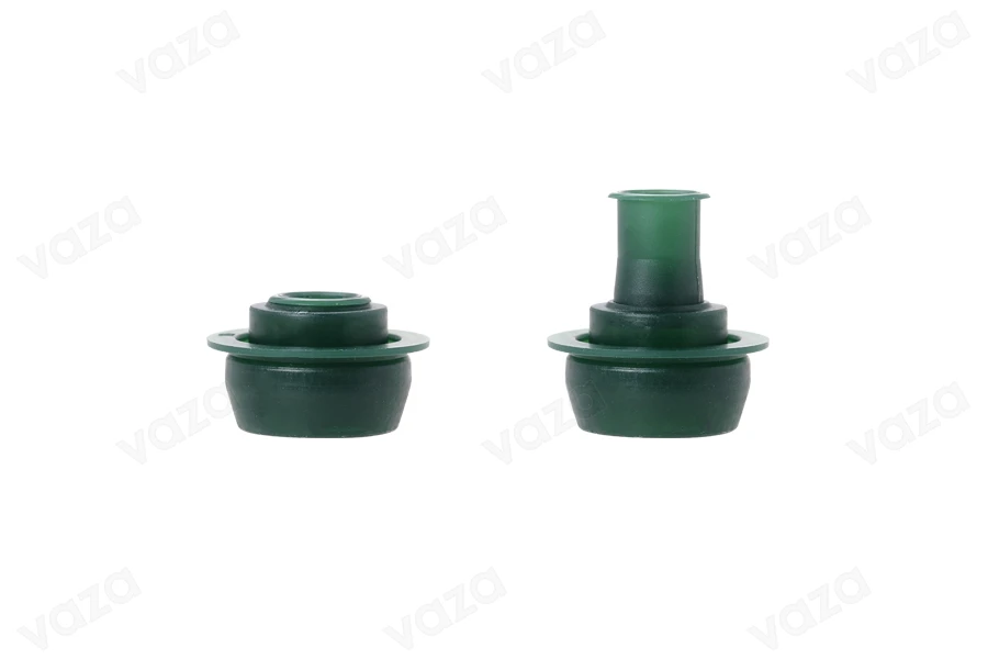 Tappo in alluminio con filettatura PP31,5 (31,5x24) nero con versatore.-dimensioni_immagine