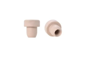 Liège en silicone synthétique F 15,5 mm avec trou pour une meilleure ventilation de l'air.