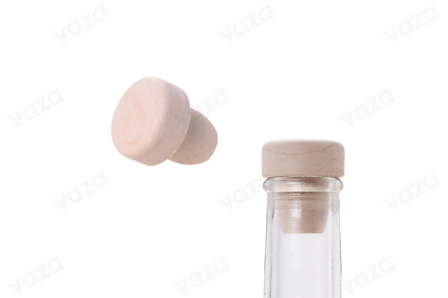 Tappo in silicone sintetico F 15,5 con foro per una migliore fuoriuscita dell'aria-dimensioni_immagine