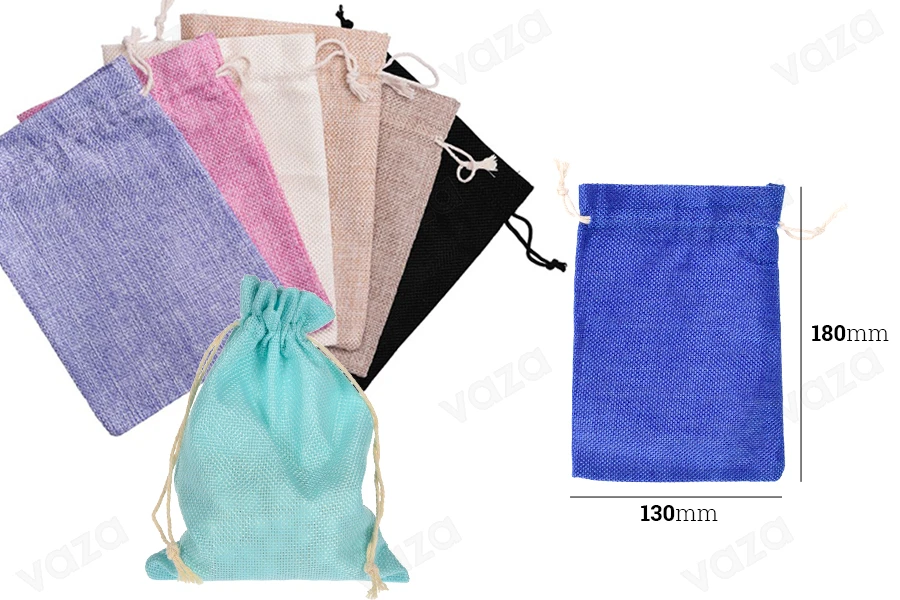 Pochette en tissu 130 x 180 mm en différentes couleurs-εικόνα_διαστάσεις