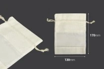 Busta 130x170 mm color zucchero con finestra (tulle) - 12 pz Busta 130x170 mm color zucchero con finestra (tulle) - 12 pz