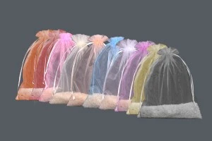 Pochette en organza 150 x 200 mm dans une variété de couleurs - 100 pcs-1