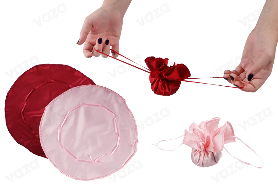 Satin pouch tied with cord - 50 pcs Satin pouch tied with cord - 50 pcs-image_product