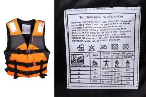 Gilet de sauvetage - gilet avec 3 sangles et sifflet-2