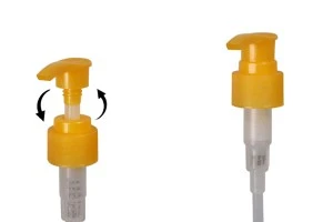 Pompe en plastique 24/410 avec sécurité pour shampooing, crème ou émulsion
