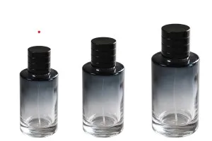 Γυάλινη φιάλη αρωμάτων 30 ml με σπρέι και μαύρο καπάκι (PP 15)-3