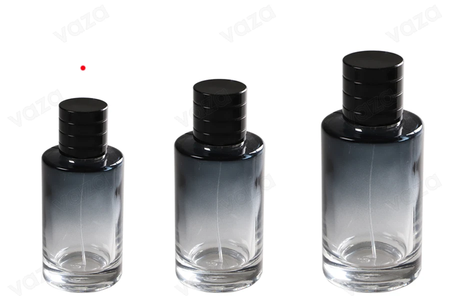 30ml Parfümglasflasche mit Spray und schwarzem Deckel (PP 15) 30ml Parfümglasflasche mit Spray und schwarzem Deckel (PP 15)-bildgruppe
