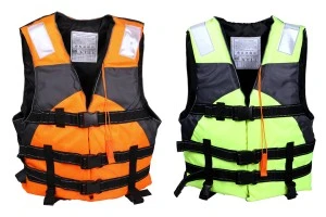 Gilet de sauvetage - gilet avec 3 sangles et sifflet-1