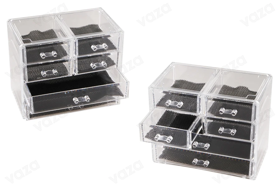 Θήκη οργάνωσης ακρυλική 240x135x200mm με 6 συρτάρια για κοσμήματα και καλλυντικά Θήκη οργάνωσης ακρυλική 240x135x200mm με 6 συρτάρια για κοσμήματα και καλλυντικά-εικόνα_διαστάσεις