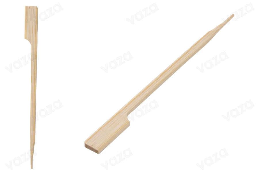 Ξυλάκια - καλαμάκια bamboo 120 mm με λαβή για catering και εδέσματα - 200 τμχ Ξυλάκια - καλαμάκια bamboo 120 mm με λαβή για catering και εδέσματα - 200 τμχ-εικόνα_προϊοντική
