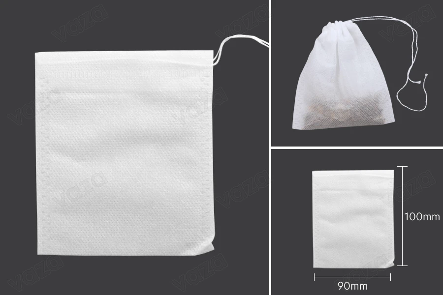 Tea bags 90x100 mm - 100 pcs Tea bags 90x100 mm - 100 pcs-image_dimensions
