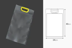 Packaging bags 23.5x42.5 cm with handles - 10 pcs-2