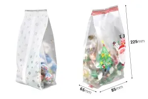 Christmas (heat sealable) plastic bags 85x65x225 mm - 50 pcs-2