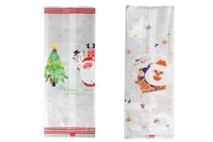 Christmas (heat sealable) plastic bags 85x65x225 mm - 50 pcs-5