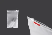 Σακουλάκια συσκευασίας 100x150 mm πλαστικά, ημιδιάφανα ματ με φερμουάρ (zip) - 100 τμχ