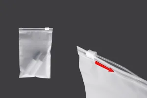Matte semi-transparent zipper plastic bag in size 100x150 mm - 100 pcs-5