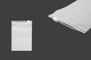 Matte semi-transparent zipper plastic bag in size 100x150 mm - 100 pcs-1