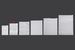 Matte semi-transparent zipper plastic bag in size 150x200 mm - 100 pcs-6