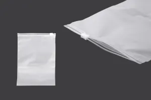 Matte semi-transparent zipper plastic bag in size 150x200 mm - 100 pcs-1
