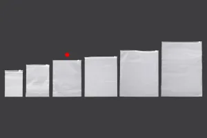 Matte semi-transparent zipper plastic bag in size 200x250 mm - 100 pcs-6