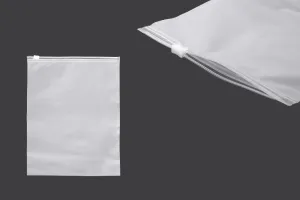 Matte semi-transparent zipper plastic bag in size 200x250 mm - 100 pcs-1