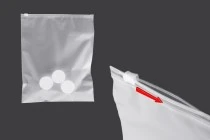 Σακουλάκια συσκευασίας 250x300 mm πλαστικά, ημιδιάφανα ματ με φερμουάρ (zip) - 100 τμχ