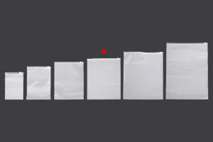 Matte semi-transparent zipper plastic bag in size 250x300 mm - 100 pcs-6