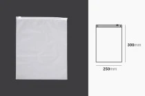 Σακουλάκια συσκευασίας 250x300 mm πλαστικά, ημιδιάφανα ματ με φερμουάρ (zip) - 100 τμχ