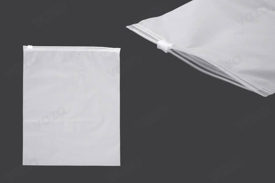 Σακουλάκια συσκευασίας 250x300 mm πλαστικά (PE), ημιδιάφανα ματ με φερμουάρ (zip) - 100 τμχ Σακουλάκια συσκευασίας 250x300 mm πλαστικά (PE), ημιδιάφανα ματ με φερμουάρ (zip) - 100 τμχ-εικόνα_προϊοντική