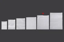 Matte semi-transparent zipper plastic bag in size 300x350 mm - 100 pcs Matte semi-transparent zipper plastic bag in size 300x350 mm - 100 pcs