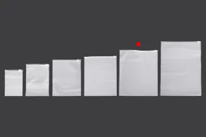 Matte semi-transparent zipper plastic bag in size 300x350 mm - 100 pcs-6