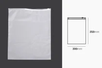 Matte semi-transparent zipper plastic bag in size 300x350 mm - 100 pcs Matte semi-transparent zipper plastic bag in size 300x350 mm - 100 pcs